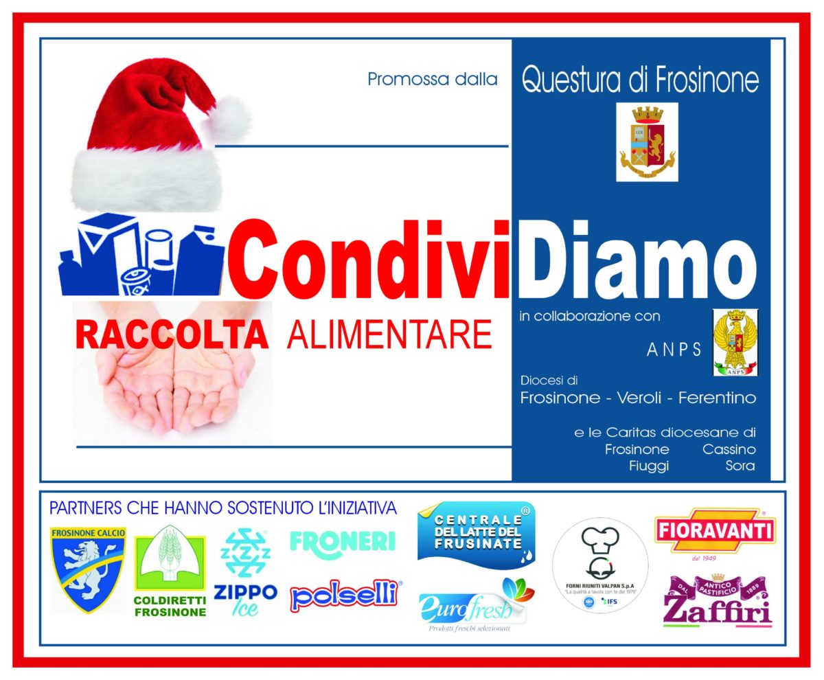 Cassino FROSINONE – La Polizia di Stato a sostegno dei piĂą bisognosi con l’iniziativa “CondiviDiamo” IMG WA