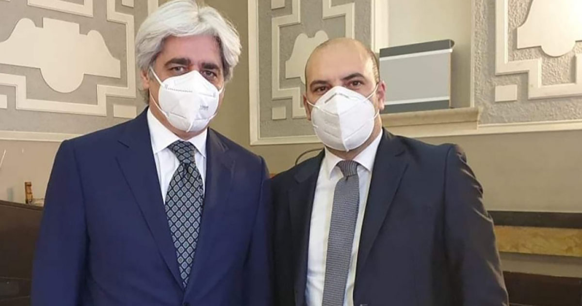 Anagni Antonio Pompeo e Luigi Vacana: «Orgogliosi di non aver spento le festività portando nelle case le eccellenze del territorio» Pompeo e Vacana