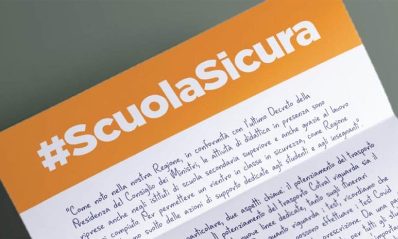 REGIONE – Ripartenza scuole superiori, l’Ass. Di Berardino ai presidi: “Studenti facciano test gratuiti” Claudio Di Berardino