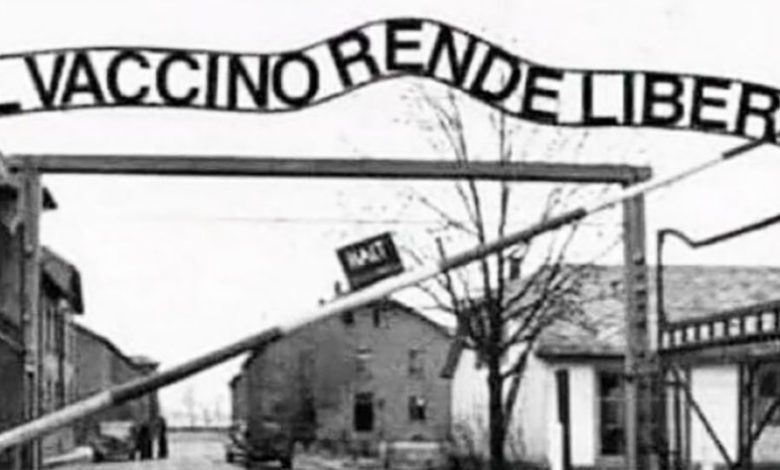 Frosinone Le reazioni della politica dopo il post di Marco Ferrara con la foto di Auschwitz e la scritta “Il vaccino rende liberi” Il vaccino rende liberi