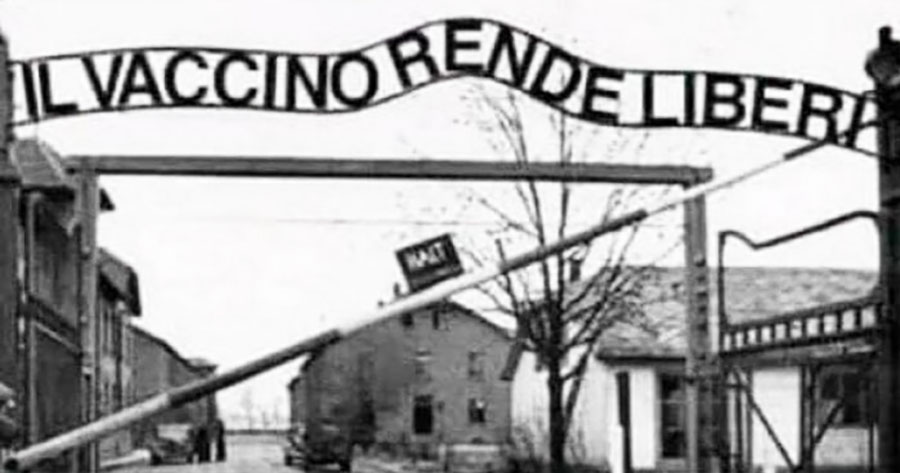 Frosinone Le reazioni della politica dopo il post di Marco Ferrara con la foto di Auschwitz e la scritta “Il vaccino rende liberi” Il vaccino rende liberi