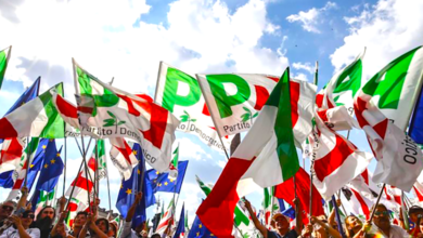Frosinone Vele contro l’aborto a Frosinone. Le Democratiche: «Una vergogna» Bandiere Partito Democratico