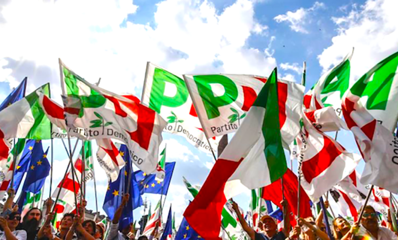 Frosinone Vele contro l’aborto a Frosinone. Le Democratiche: «Una vergogna» Bandiere Partito Democratico