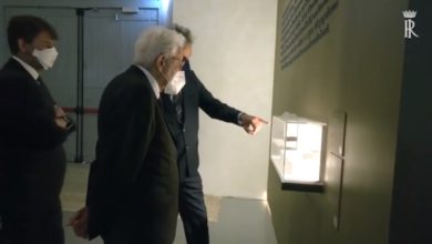 Cassino CASSINO – Il Presidente Mattarella visita la Spada di San Vittore proveniente dal “Carettoni” Spada di San Vittore