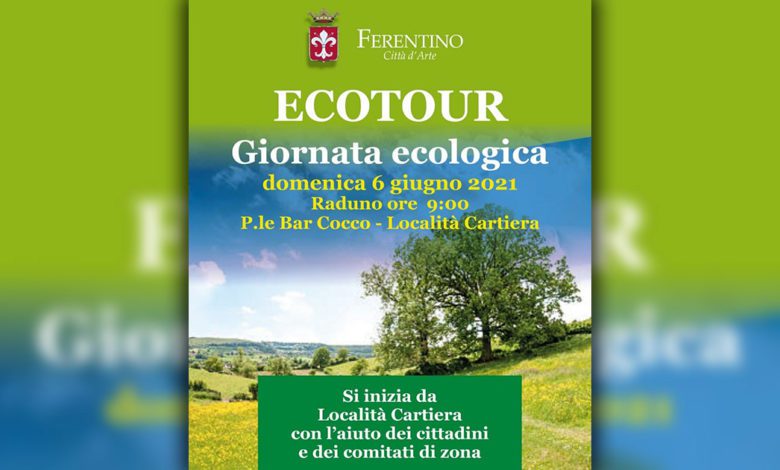 Ferentino FERENTINO – Domenica 6 Giugno la prima dell’ecotour 2021 Ecotour a