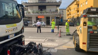 Cassino CASSINO – I mezzi di Autostrade per l’Italia a disposizione della Città Lavori Cassino