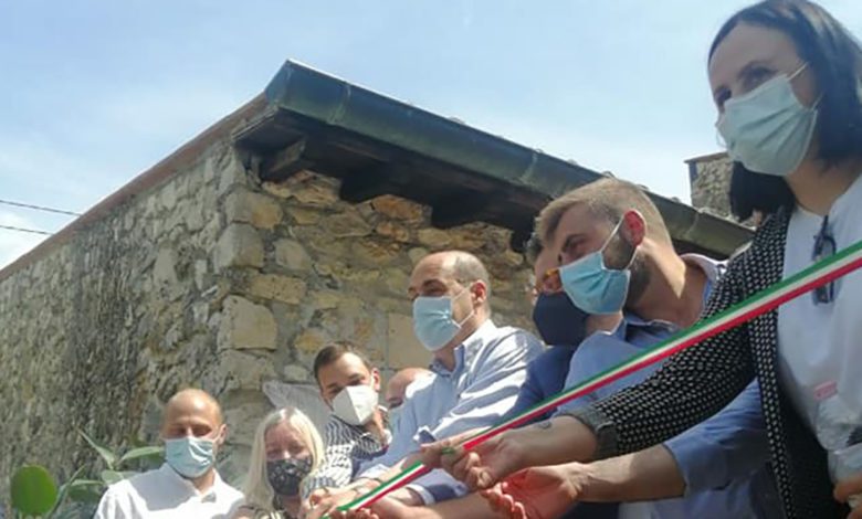 TREVI NEL LAZIO – Nicola Zingaretti e Sara Battisti inaugurano l’ostello di Colle Mordani Sara Battisti Trevi nel Lazio