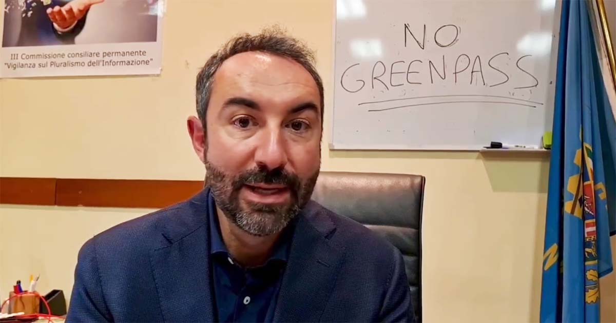 Green pass day, Barillari chiuso per protesta nel suo ufficio in Regione Lazio. Il video Barillari