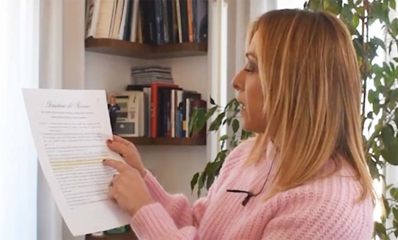 Giorgia Meloni: «Le violenze di sabato scorso sono state agevolate. Lamorgese si dimetta» Giorgia Meloni