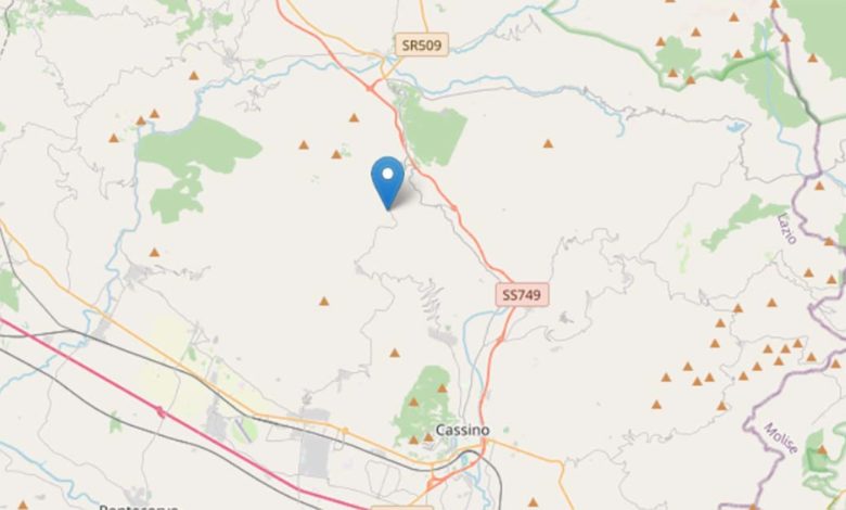 Cassino Scossa di terremoto 3.1 vicino Cassino Terremoto Cassino