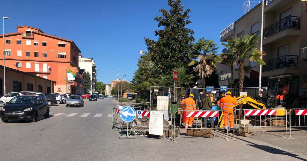 Frosinone Acea Ato5: inizio Lavori in via Tiburtina a Frosinone acea tiburtina frosinone