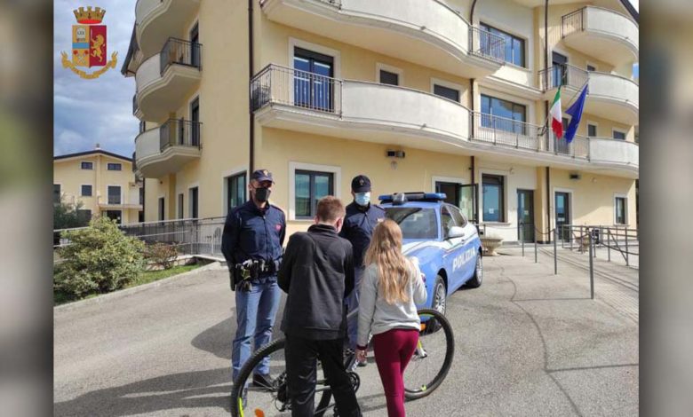 Cassino Rubano la bici a un tredicenne: la Polizia la trova e gliela riconsegna bici a