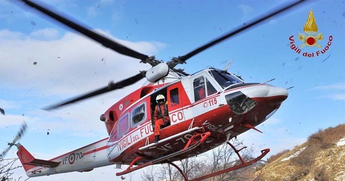 Frosinone Perdono l’orientamento nei boschi di Prato di Campoli. Portati in salvo dai Vigili del Fuoco Elicottero VVFF