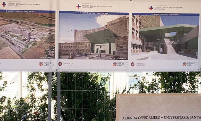 Roma: un nuovo edificio da 10.000 mq per l’Ospedale Sant’Andrea Ospedale SantAndrea Roma