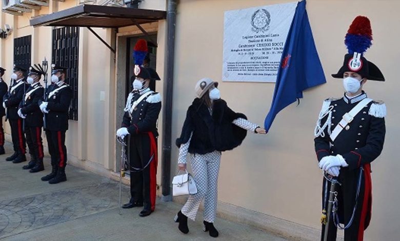 Frosinone Atina: la Caserma dei Carabinieri intitolata a Cesidio Socci, Medaglia di Bronzo al Valor Militare caserma socci