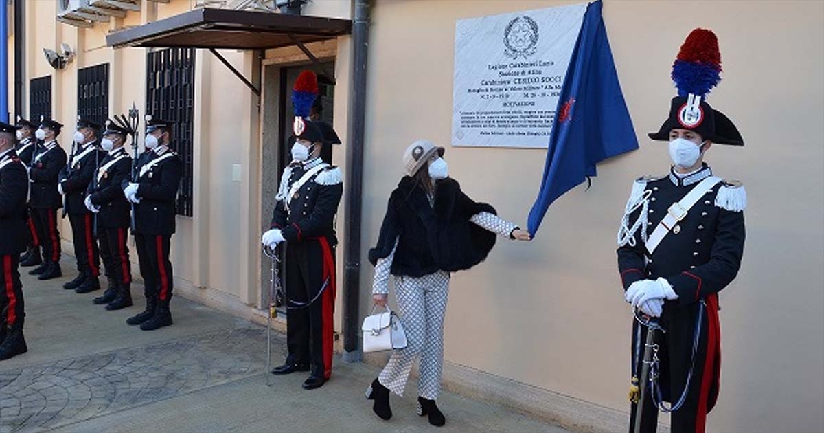 Frosinone Atina: la Caserma dei Carabinieri intitolata a Cesidio Socci, Medaglia di Bronzo al Valor Militare caserma socci