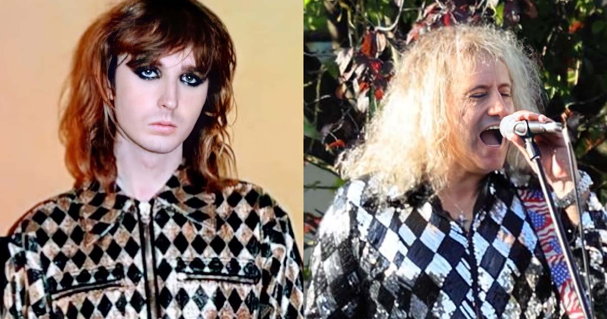 Thomas dei Maneskin vestito come Nick dei Cugini di Campagna: «Ve li avremmo dati noi i costumi» maneskin cugini campagna