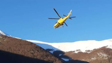 Frosinone Scivola sul ghiaccio per 200 metri. 32enne ciociaro recuperato dall’eliambulanza Pizzo Deta