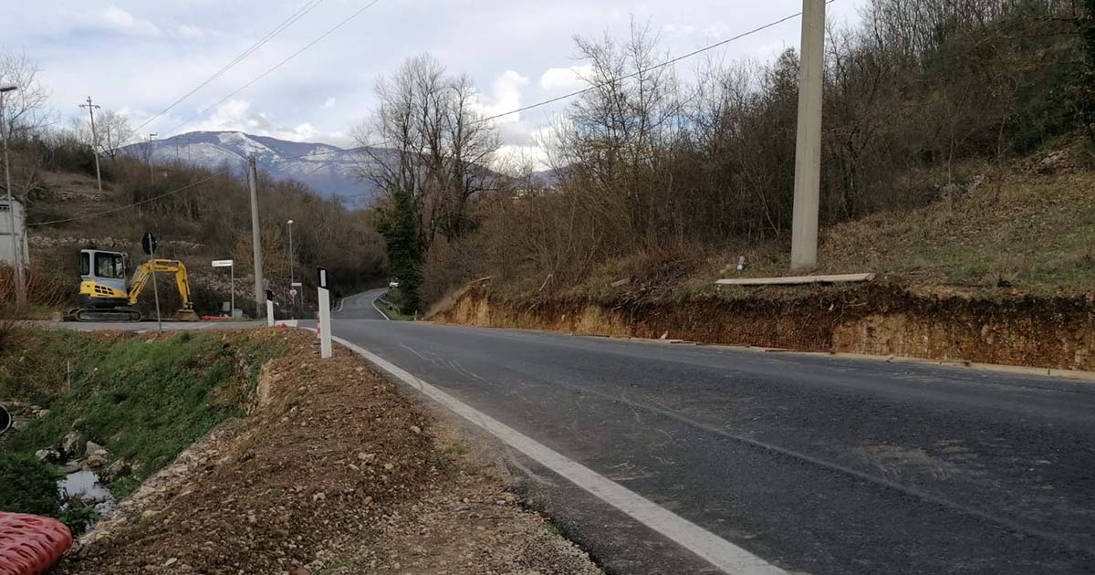 Boville Ernica, sicurezza viaria: altri interventi sulla S.P.190 Boville Completamento lavori sicurezza S P via Miniera