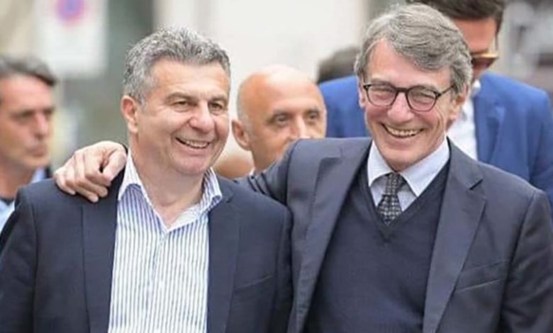 Scomparsa David Sassoli, la commozione di Enzo Salera: «Un dolore forte» Enzo Salera e David Sassoli