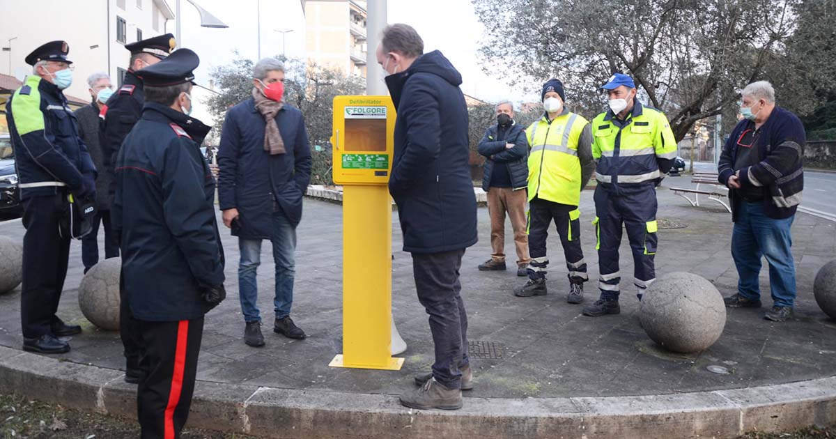 Isola del Liri città cardio-protetta. Il Comune inaugura due nuove colonnine salvavita con Dae Isola del Liri citta cardio protetta