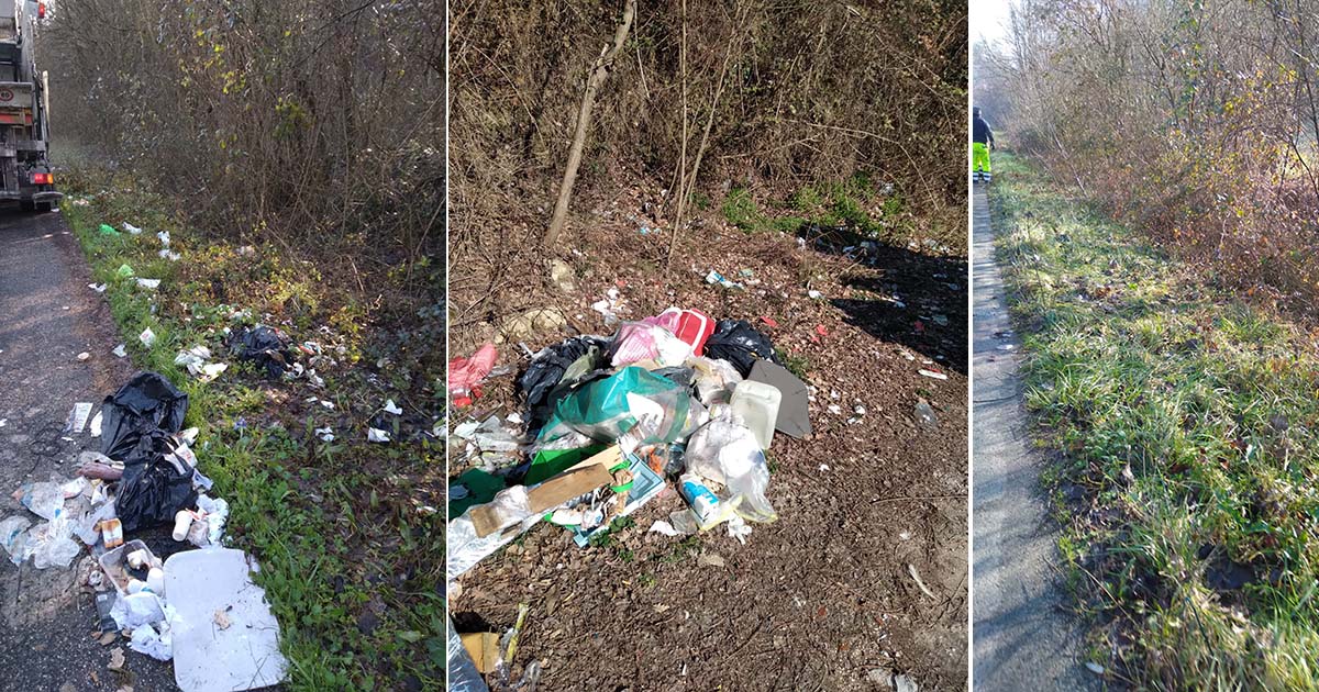 Torrice: rifiuti abbandonati rimossi. Ora scatta la caccia agli incivili Torrice rifiuti
