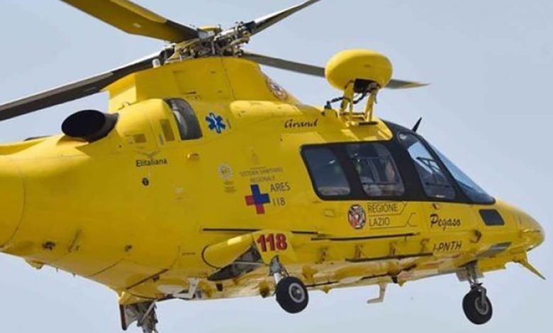 Lite Cervaro: morto il 60enne rimasto gravemente ferito eliambulanza lazio