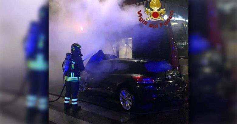 Incidente con incendio nella notte: un morto Centocelle