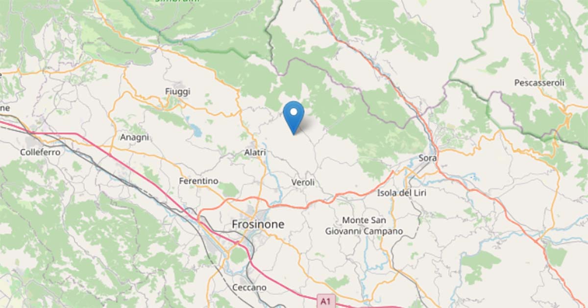 Lieve scossa di terremoto in Ciociaria collepardo