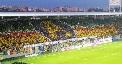 Frosinone Frosinone Calcio: i tifosi organizzati invitano tutti gli sportivi a partecipare alla trasferta di Ferrara Curva Nord Frosinone