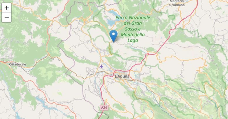 Scossa di terremoto 3.1 vicino L’Aquila aq