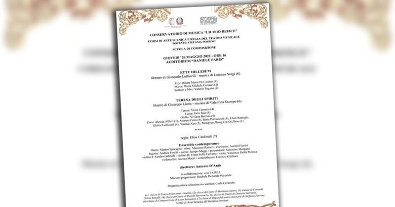 Conservatorio Frosinone Nuove Musiche al Conservatorio di Frosinone Conservatorio Refice