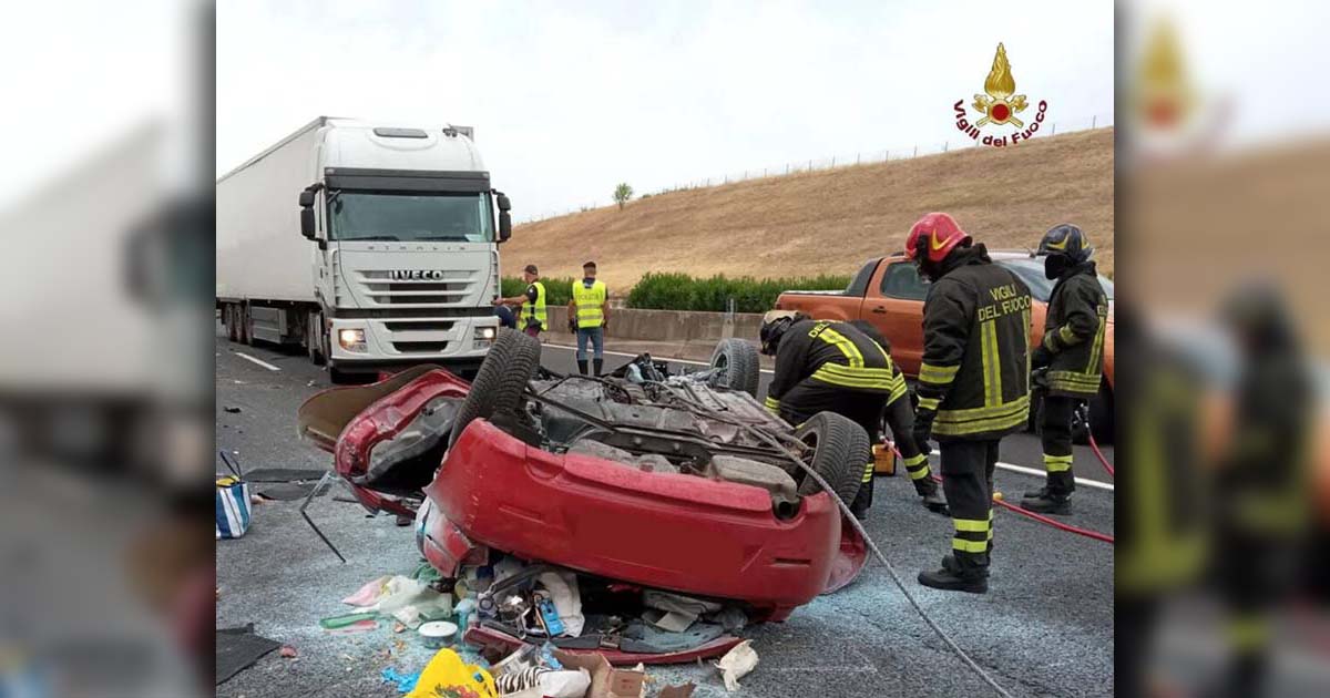 Tragico schianto sull’A1: muoiono moglie e marito