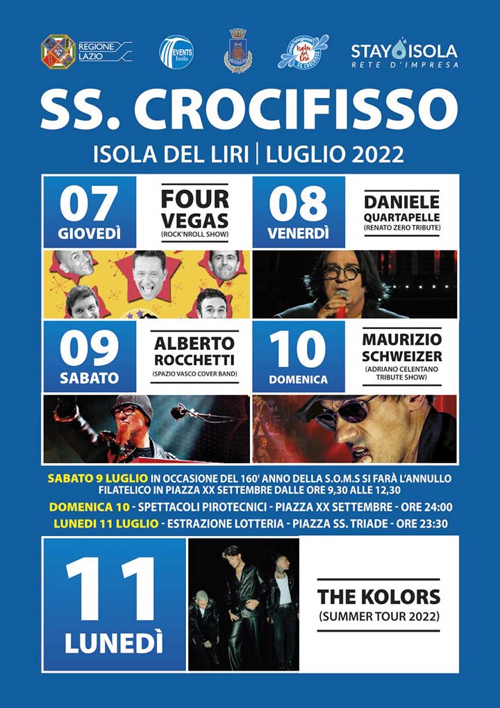 Sora Isola del Liri, Festeggiamenti SS. Crocifisso: inizia il lungo weekend che si concluderà con The Kolors n copia