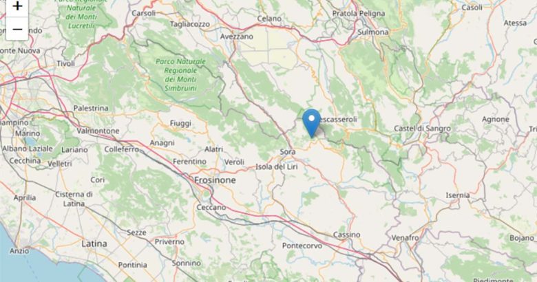 Lieve scossa di terremoto in Ciociaria (M 2.0)