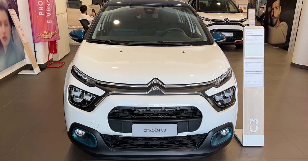 Ceccano Fino al 31 Agosto 2022: Citroën C3 PureTech 83 S&S You! tua da 240 € al mese con anticipo 0 Citroen C