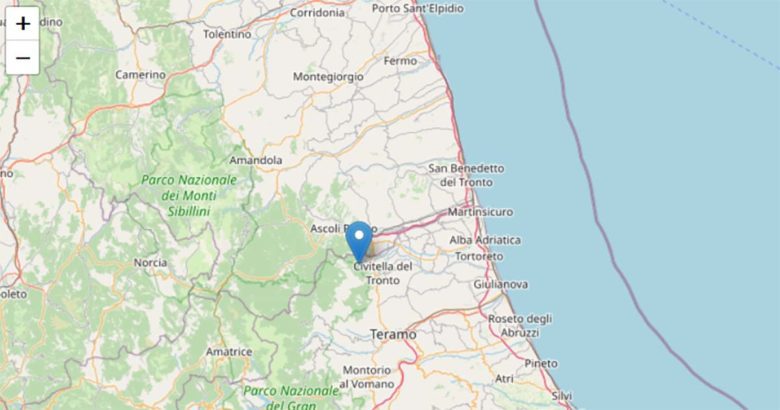 Quattro scosse di terremoto in 10 minuti vicino Ascoli Piceno, la più forte di magnitudo 4.1 ASCOLI
