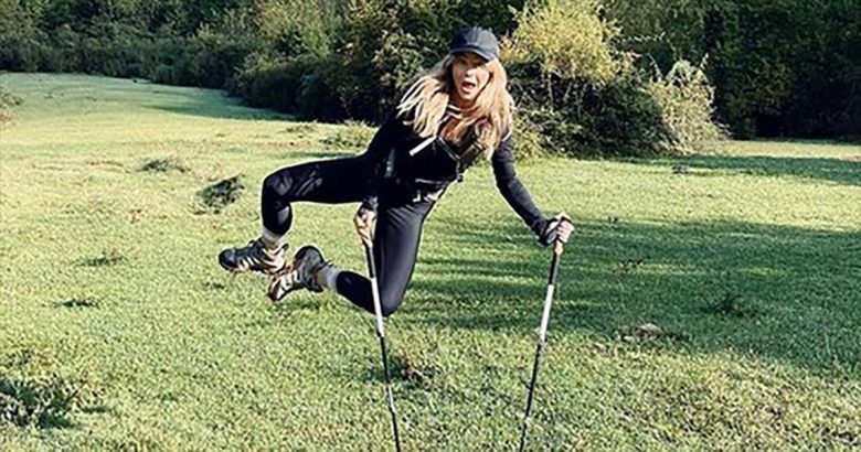 Julianne Hough a Fiuggi. E la città termale fa il giro del mondo sul social d