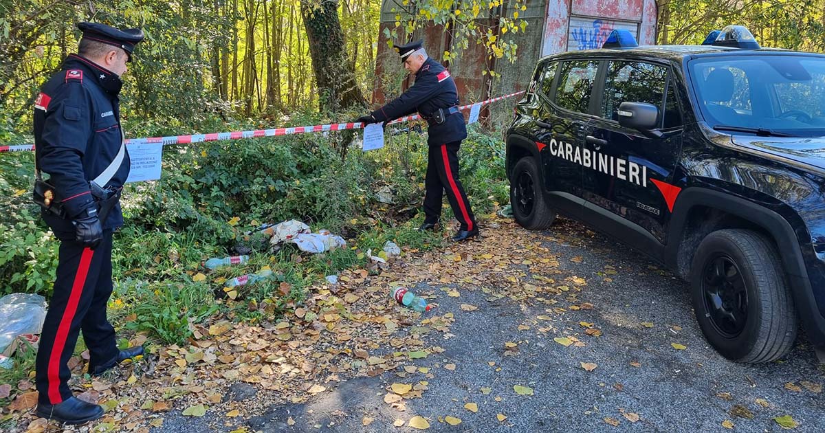 Frosinone Fiuggi – Abbandono di rifiuti: multe salatissime per due uomini e una donna CARABINIERI FIUGGI