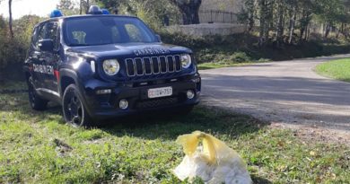 Frosinone Acquafondata – Abbandono di rifiuti in strada: beccato 75enne. Per lui una multa salatissima CARABINIERI FROSINONE
