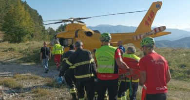 Infortunio con il parapendio: 43enne elitrasportato a Roma CNSAS copia