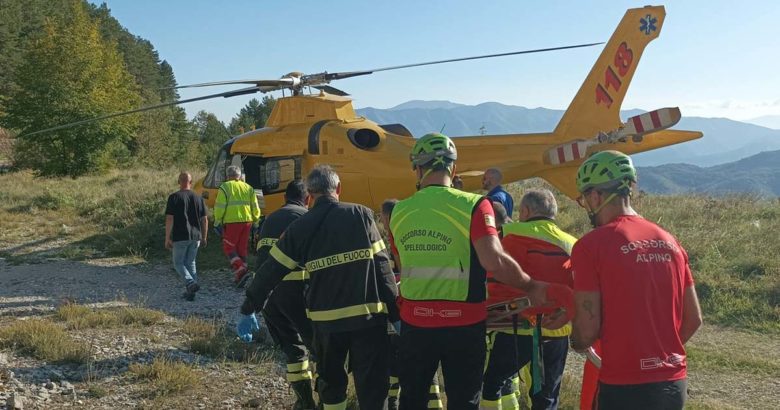 Infortunio con il parapendio: 43enne elitrasportato a Roma CNSAS copia