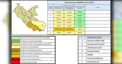Frosinone Meteo Ciociaria: l’allerta arancione è per la provincia di Latina allerta