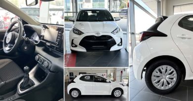 Toyota Toyota Yaris: fino al 31 Dicembre 2022 tua da 139 € al mese Toyota Yaris profilo frontale posteriore cerchi interni volante cambio cruscotto colore cofano firma luminosa anteriore posteriore