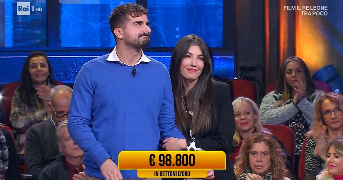 Sora Coppia di Ceprano sfiora vincita da quasi 100 mila euro a “I Soliti Ignoti” di Amadeus soliti ignoti