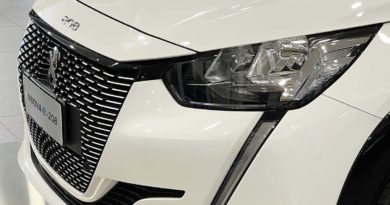 P Peugeot elettrica firma luminosa dente leone