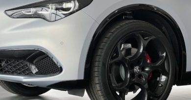 Alfa Romeo Stelvio Competizione: lo stile audace di un’emozione senza tempo Alfa Romeo Stelvio Competizione faro anteriore cerchi lega