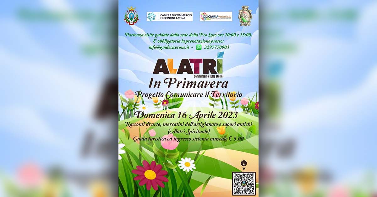 Domenica 16 Aprile 2023: ALATRI IN PRIMAVERA