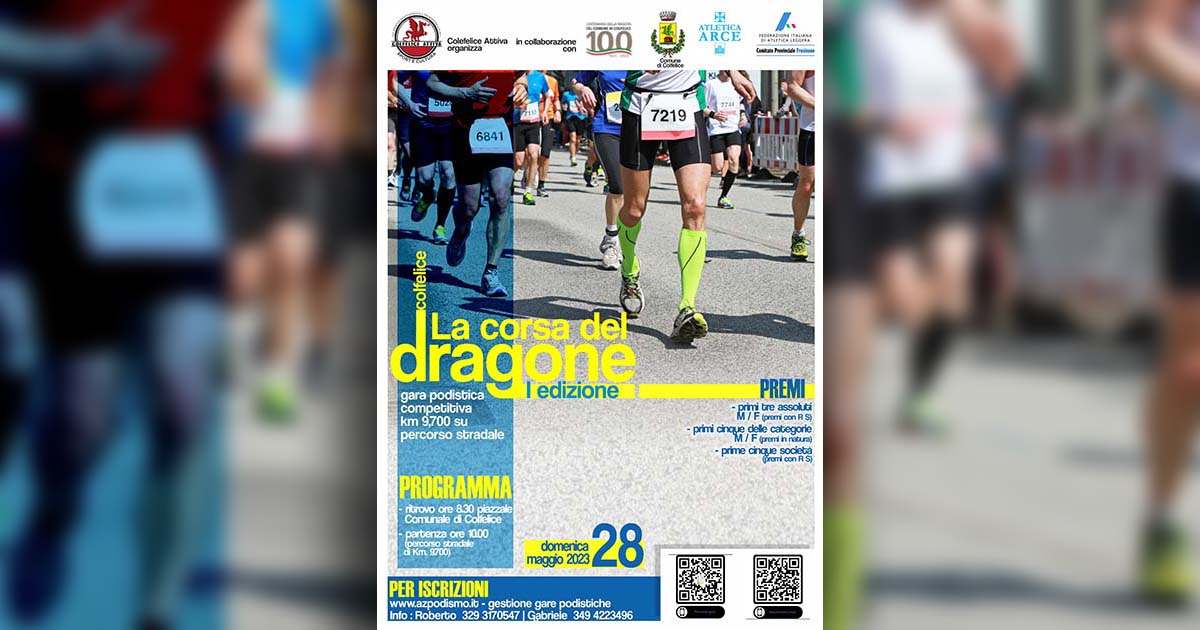 "Corsa del Dragone": 28 Maggio, Colfelice corsa del dragone copia