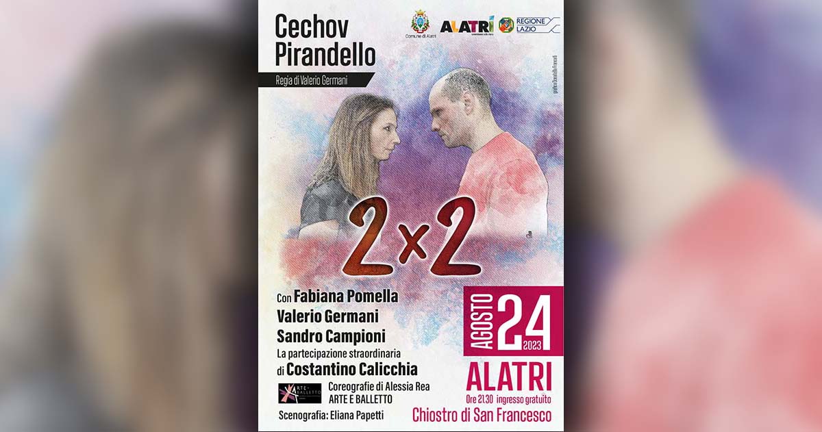 Alatri: cresce la febbre del teatro. In scena due atti unici di Cechov e Pirandello locandina spettacolo x germani copia